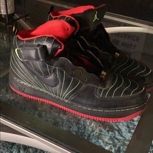 Nike Air Force 1 Jordan black/red/green